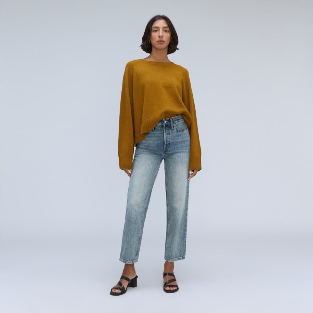 Everlane Women's Rigid Way-High® Jean in Vintage Light Wash, Size 24, Cotton